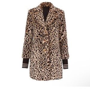 Cabi Josephine Coat. XS. Faux Fur.